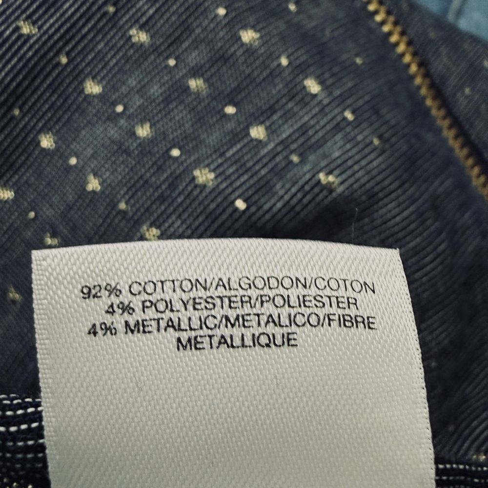 Anne Klein Dark Blue Patterned Jacket - image 12